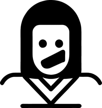 black evil monster vector