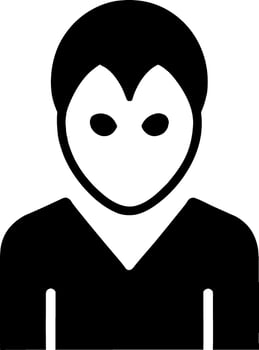 black evil monster vector