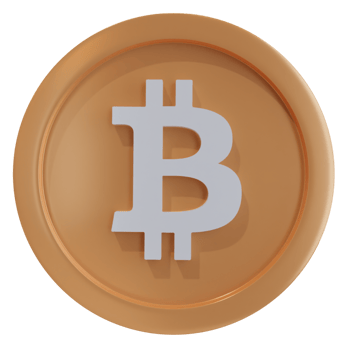 3D Illustration of Bitcoin png