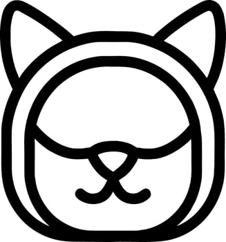 Cat line icon, outline vector sign,