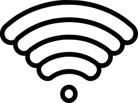 Vector Illustration of black Wifi Icon