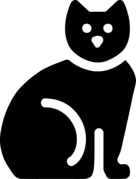 Cat line icon, outline vector sign,