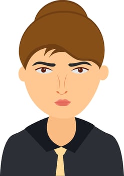 Business girl character. vector