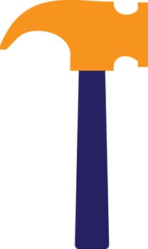 Hummer made by blue and yellow color. vector