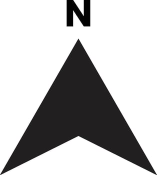 North Icon vector.compass north vector icon.Compass Logo Template icon design