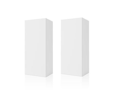 blank packaging white cardboard box transparent background png