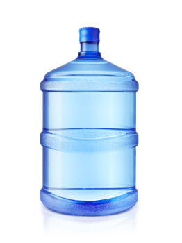 Big plastic bottle potable water transparent background png