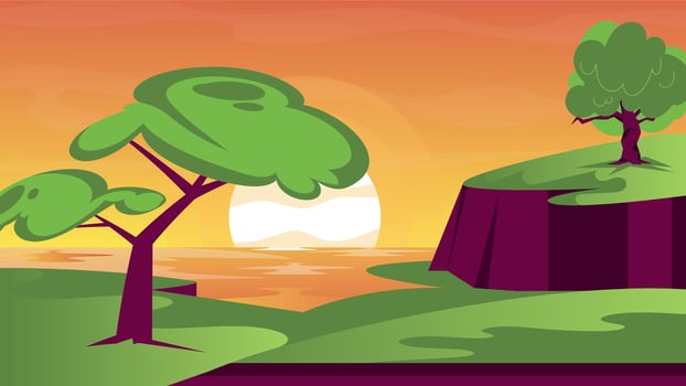 Trendy Nature Wallpaper vector
