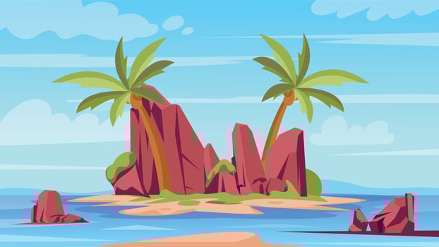 Trendy Beach Background vector