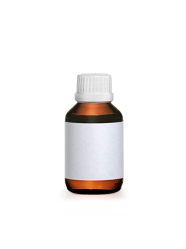 Brown medicine bottle with label, transparent background png