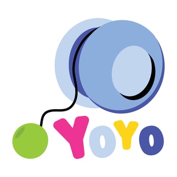 Trendy Yoyo Toy vector