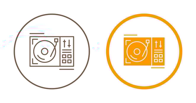 Turntable Vector Icon