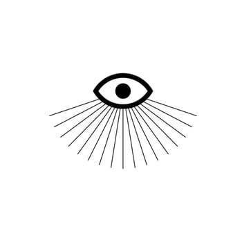 all seeing eye symbol vector illustration