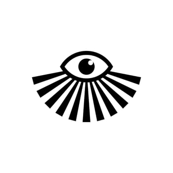 all seeing eye symbol vector illustration