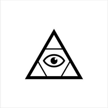 all seeing eye symbol vector illustration