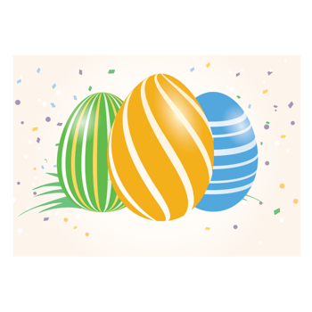Vibrant Easter Eggs png