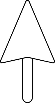 Illustration of creative an arrow icon. vector