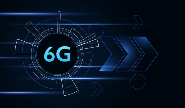 concept of technology 6G mobile network , New generation telecommunication , high-speed mobile Internet, vector