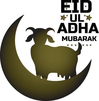 Festive Eid ul Adha Invitation Card vector