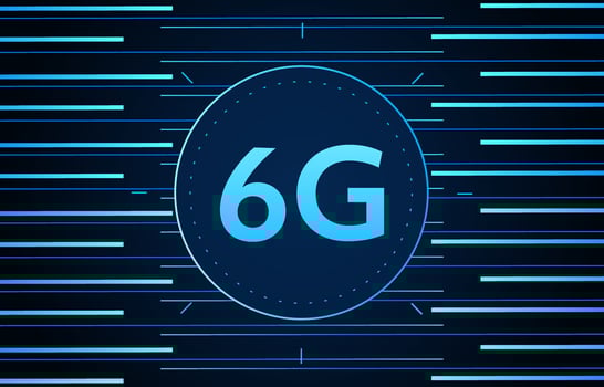 concept of technology 6G mobile network , New generation telecommunication , high-speed mobile Internet, vector