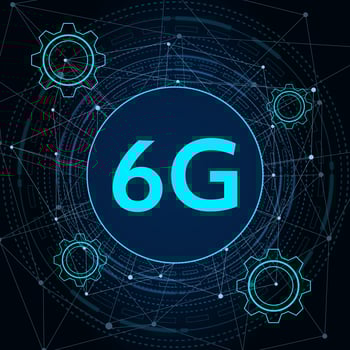 concept of technology 6G mobile network , New generation telecommunication , high-speed mobile Internet, vector