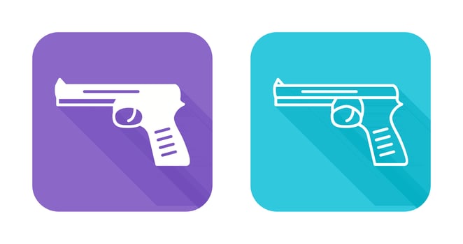 Unique Pistol Vector Icon