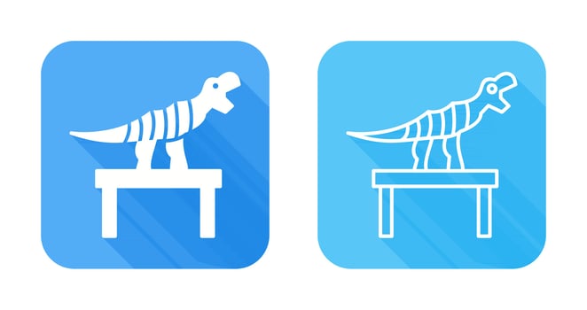 Bones Exhibit Vector Icon