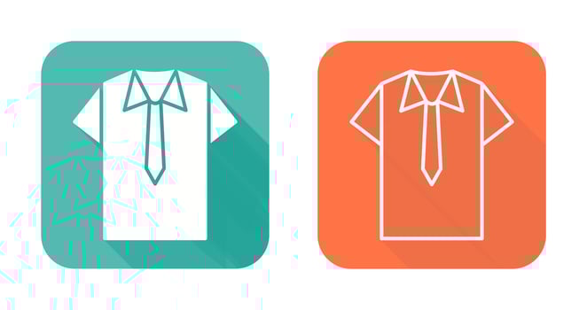 Shirt and Tie Vector Icon