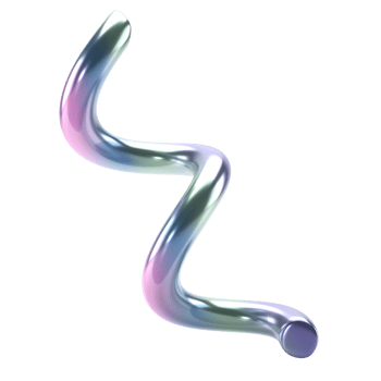 3d metallic shape holographic abstract spiral. Glossy geometric primitives isolated transparent png. Iridescent trendy design png