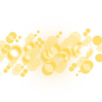 golden light with bokeh effects png