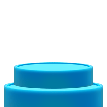 round blue podium png