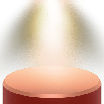 podium with light effect png