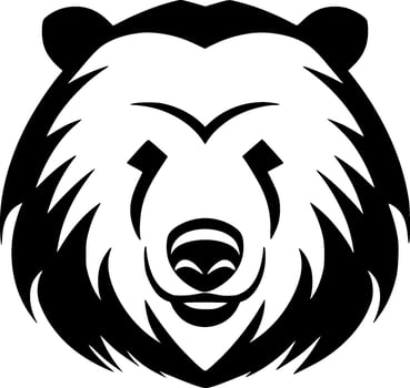 Bear - Minimalist and Flat Logo - Vector illustration