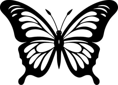 Butterflies - Minimalist and Flat Logo - Vector illustration
