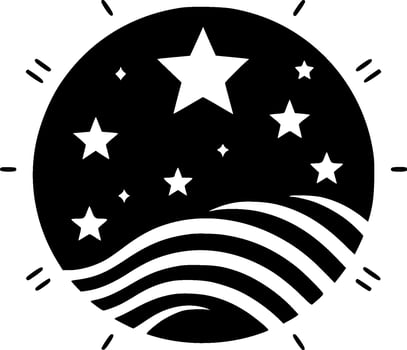 Celestial - Minimalist and Flat Logo - Vector illustration