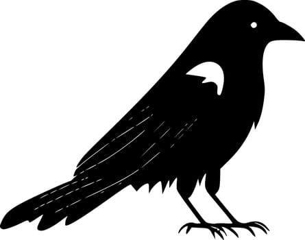 Crow - High Quality Vector Logo - Vector illustration ideal for T-shirt graphic