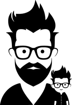 Dad - High Quality Vector Logo - Vector illustration ideal for T-shirt graphic