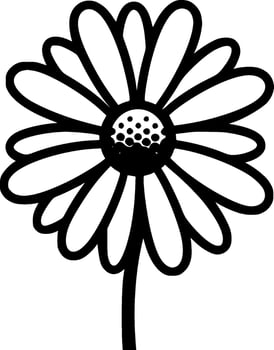 Daisy - Minimalist and Flat Logo - Vector illustration