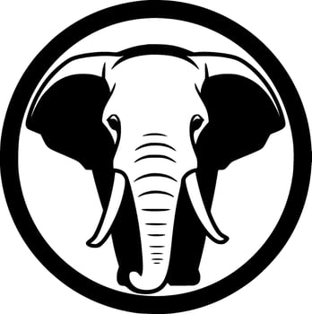 Elephant - Minimalist and Flat Logo - Vector illustration