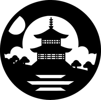 Japan, Minimalist and Simple Silhouette - Vector illustration