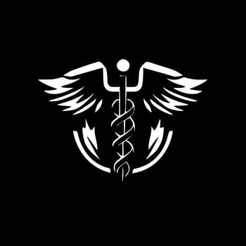 Medical - Black and White Isolated Icon - Vector illustration