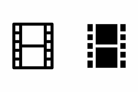 Cinema icon.Movie icon vector in flat style and black outline.