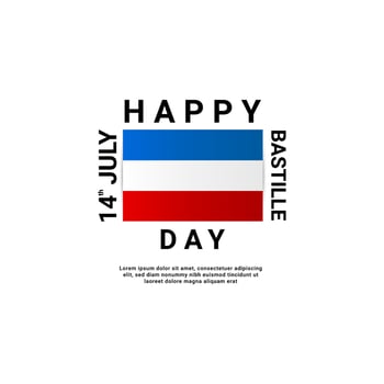 happy bastille day background, suitable for posters, backgrounds, stickers and others vector