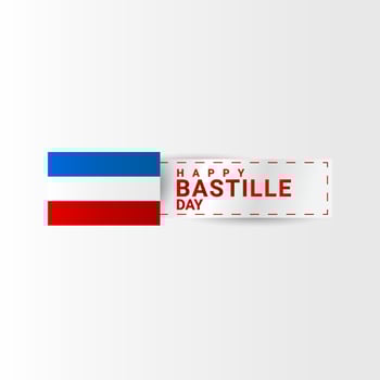 happy bastille day background, suitable for posters, backgrounds, stickers and others vector