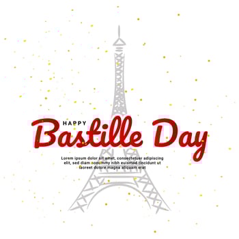 happy bastille day background, suitable for posters, backgrounds, stickers and others vector