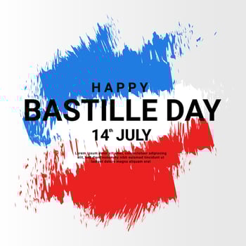 happy bastille day background, suitable for posters, backgrounds, stickers and others vector