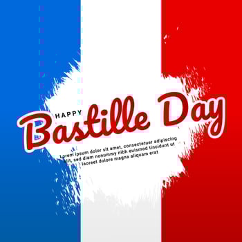 happy bastille day background, suitable for posters, backgrounds, stickers and others vector