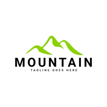 Mountain logo design vector