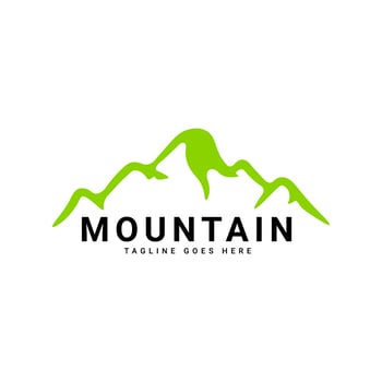 Mountain logo design vector