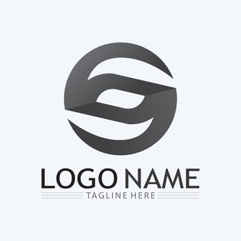 Business corporate S letter logo and S logo design vector